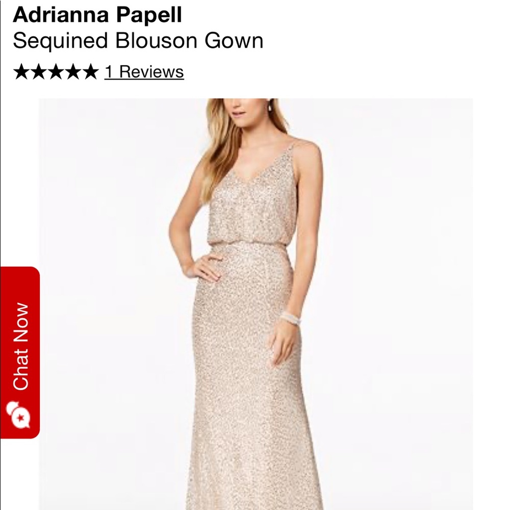 Adrianna Papell sequin gown